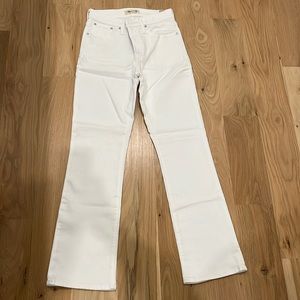 NWT Madewell Cali Demi-Boot White Jeans
